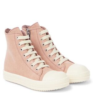 Rick Owens Kids Denim High Top Sneakers